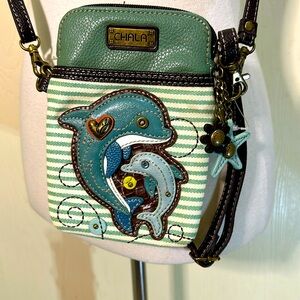 Chala Cell Phone Crossbody Dolphin Stripe
